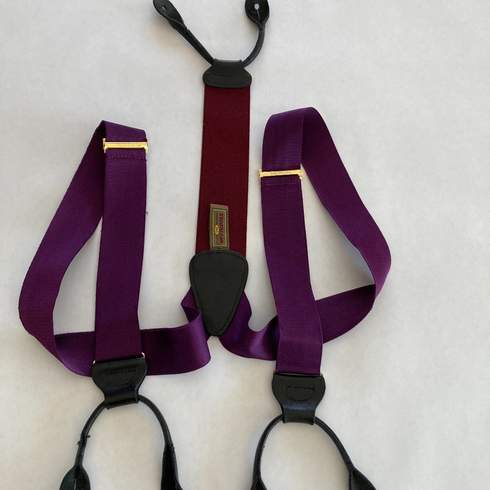 One Size vintage men’s—and women’s suspenders. Fabulous color and stylish hit!
